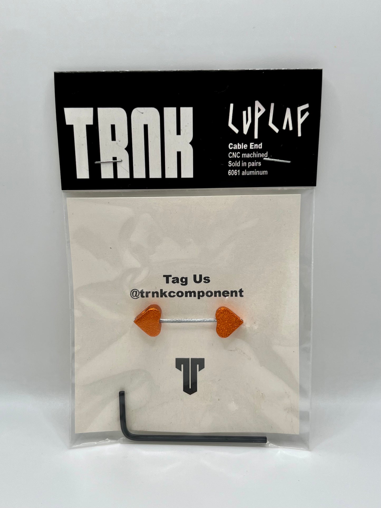TRNK Components Love Cable Ends - Orange