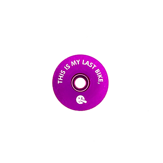 RawkCaps "This Is My Last Bike" Top Cap - Purple