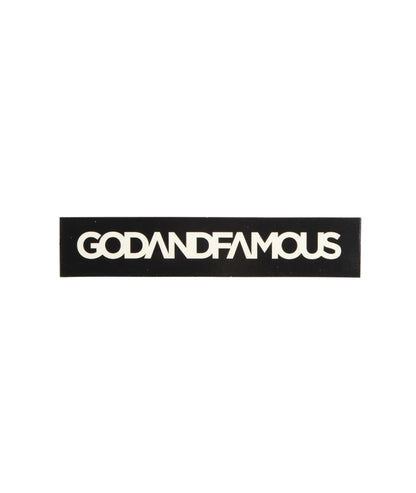 God & Famous Box Logo Sticker (5 in.)