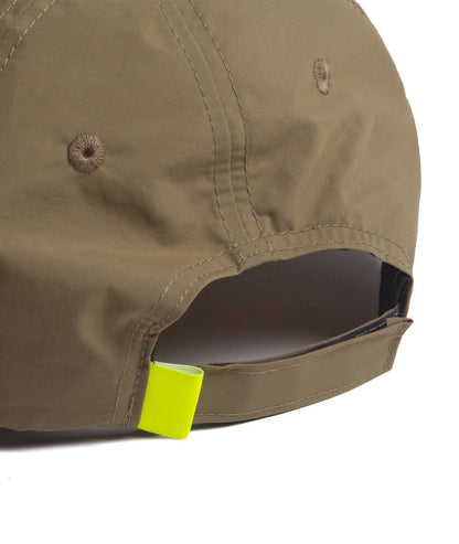 God & Famous Offset 7-Panel Hat - Dark Khaki