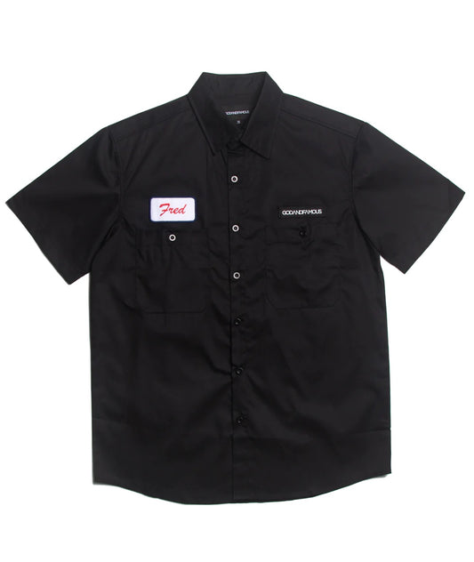 God & Famous Fred Workshirt - Black