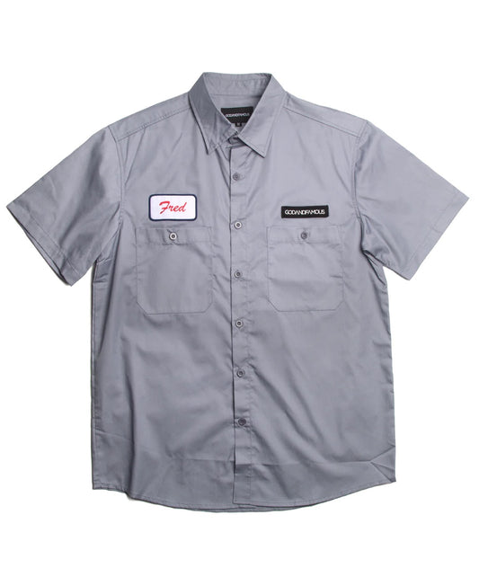 God & Famous Fred Workshirt - Janitor Gray