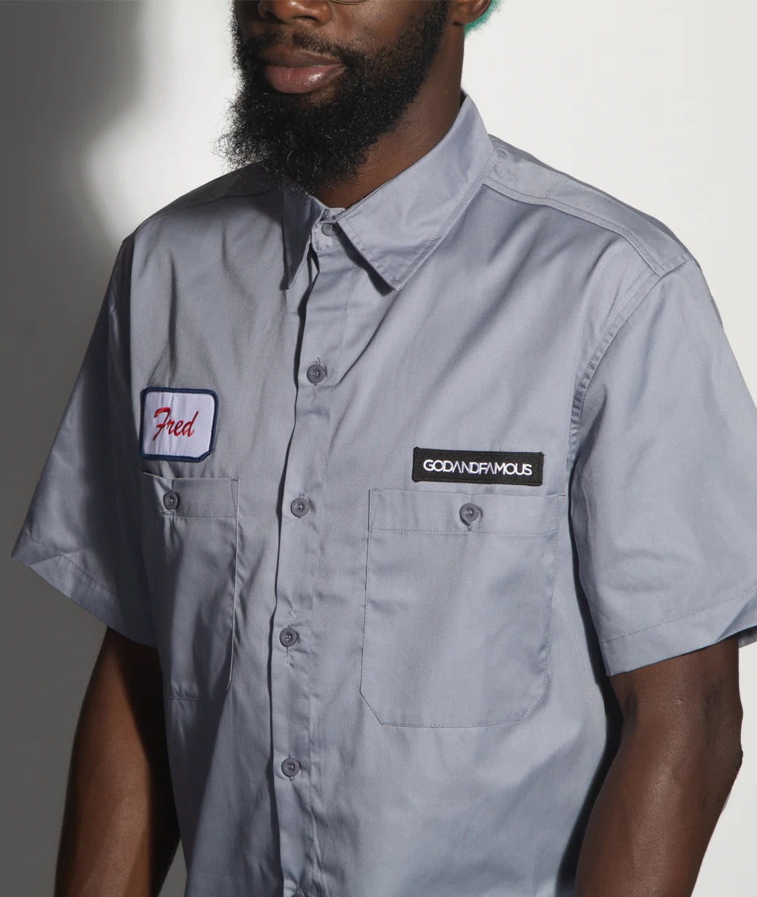 God & Famous Fred Workshirt - Janitor Gray