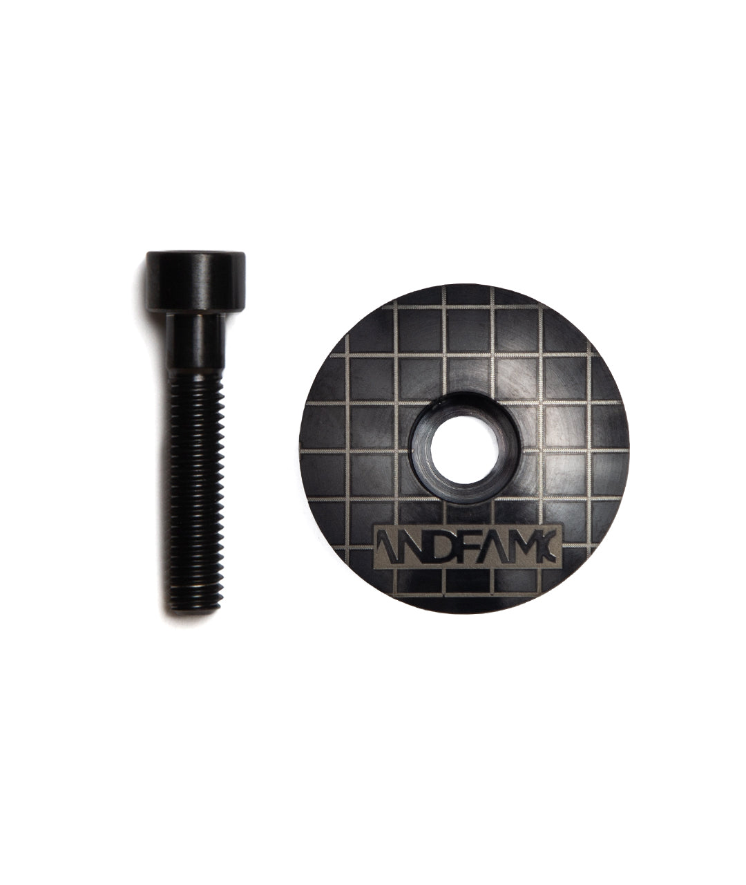 God & Famous Grid Titanium Top Cap