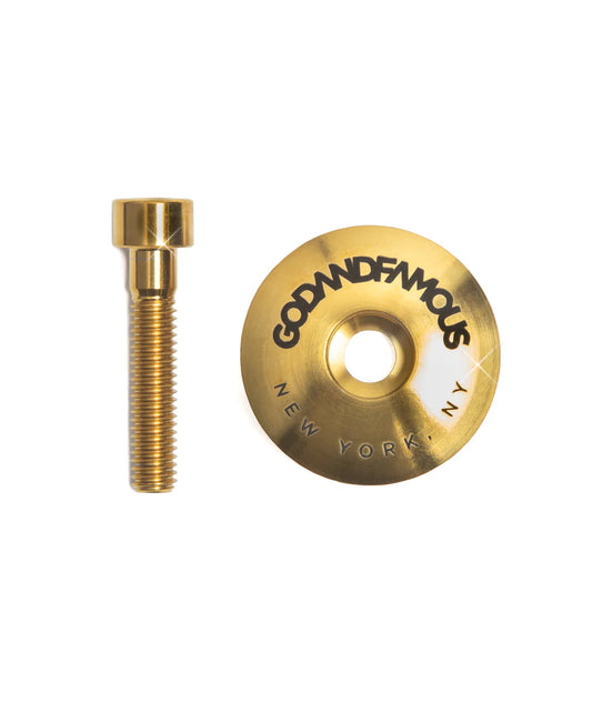 God & Famous Team Titanium Top Cap - Gold
