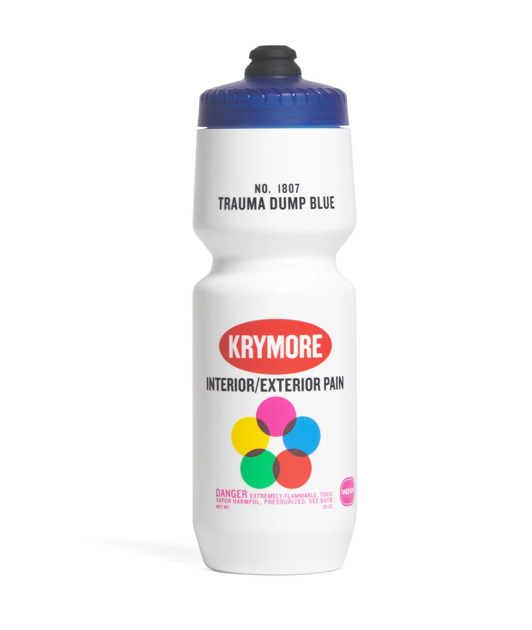 God & Famous Krymore "1807 Trauma Dump Blue" 26oz Purist Water Bottle