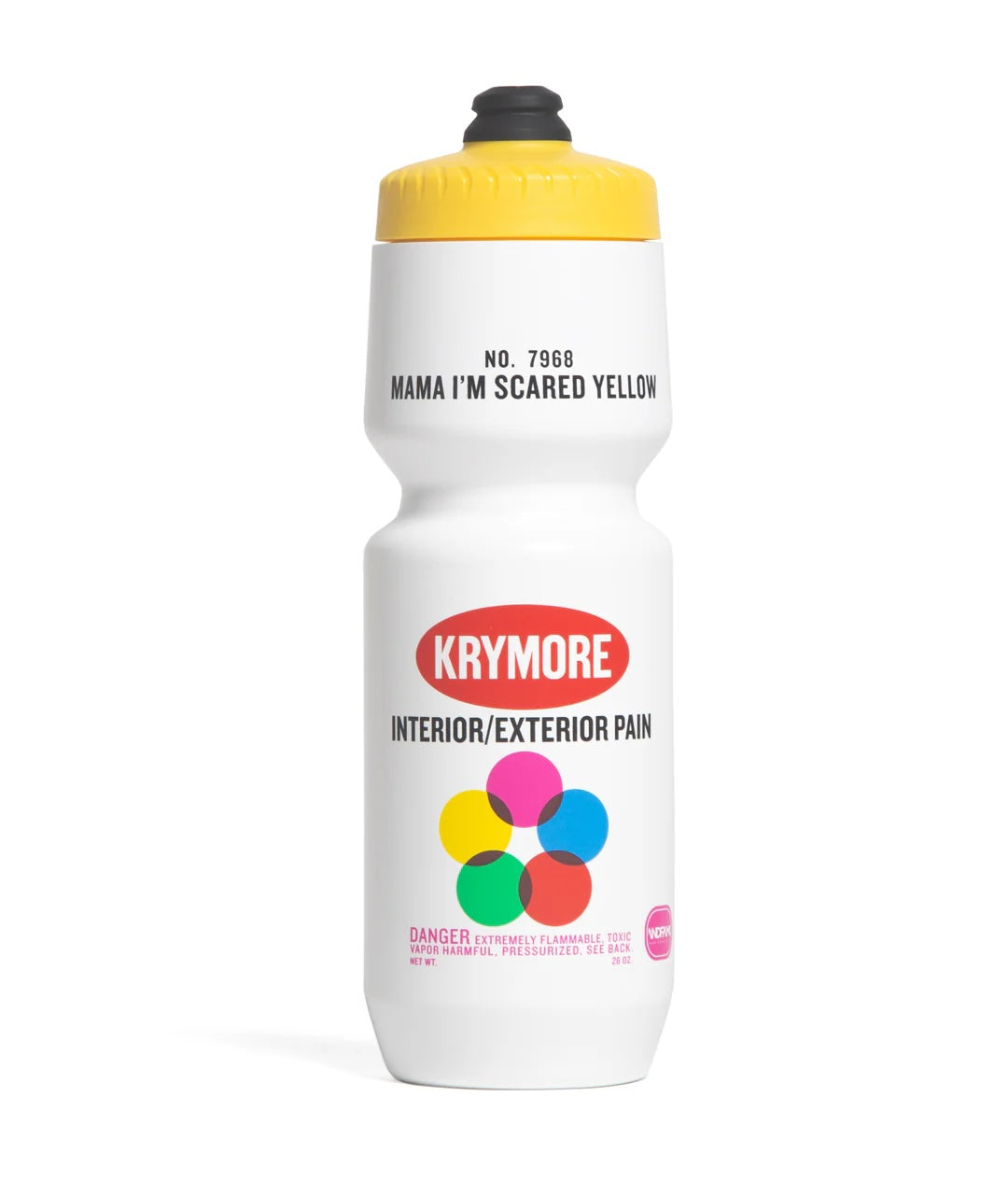 God & Famous Krymore "7968 Mama I'm Scared Yellow" 26oz Purist Water Bottle