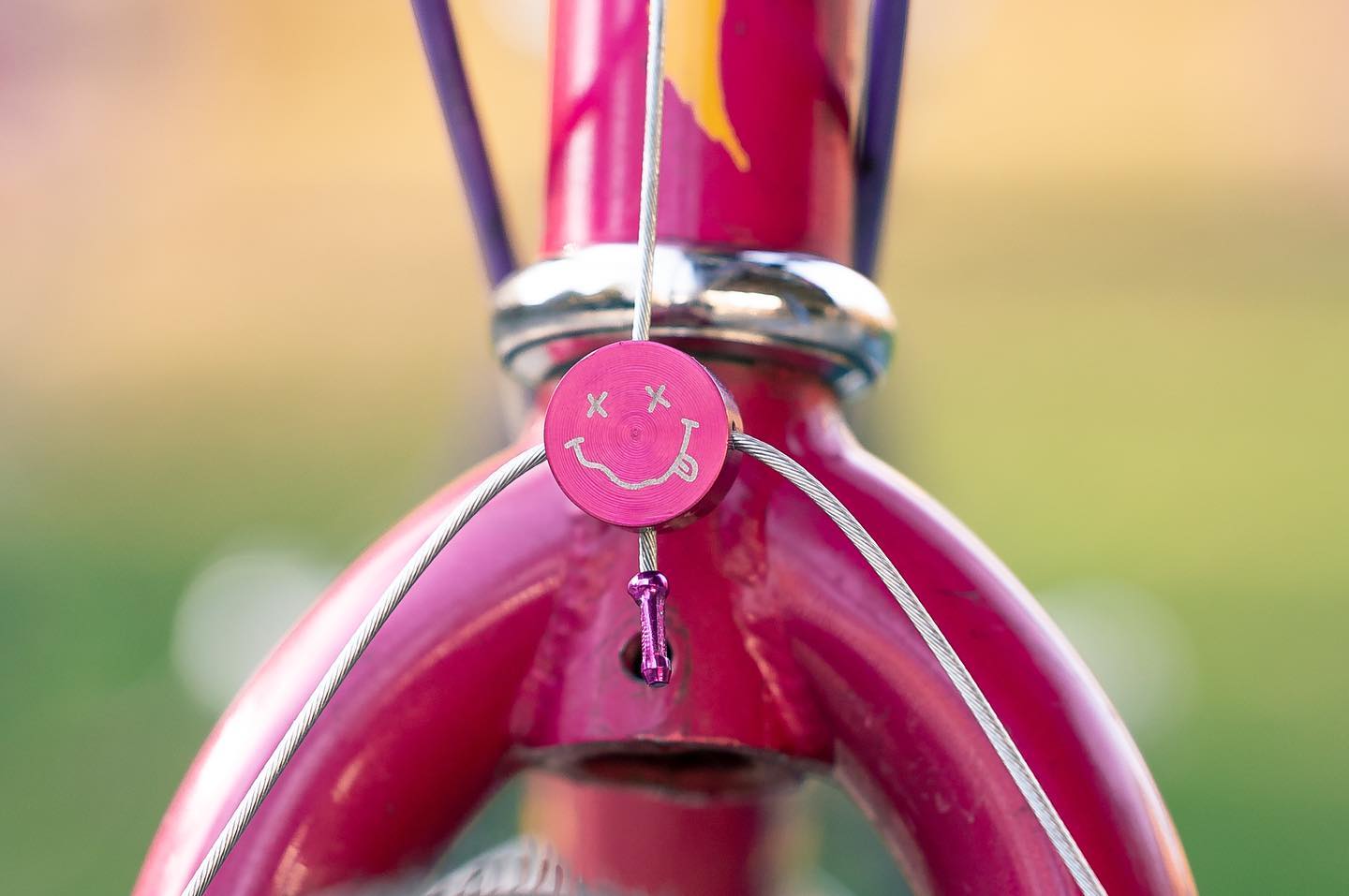 Ken Bike Cantilever Brake Cable Hanger - Purple Peace