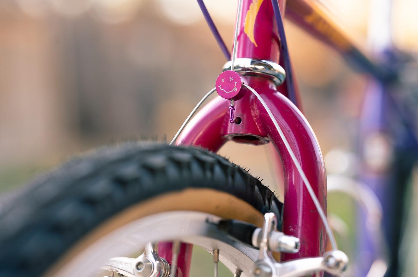 Ken Bike Cantilever Brake Cable Hanger - Pink