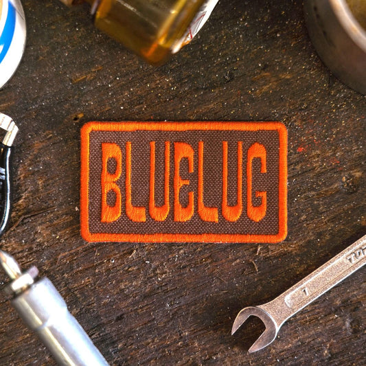 Blue Lug Logo Patch - Orange