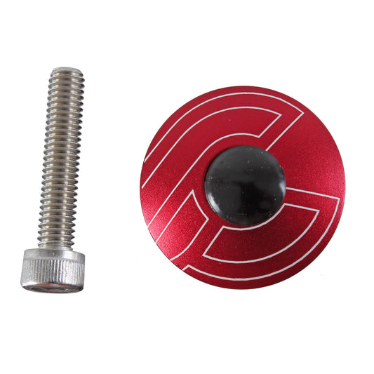 Cinelli Stem Top Cap - Red