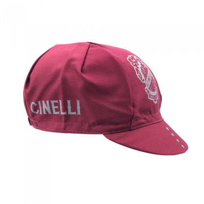Cinelli Crest Burgundy Cycling Cap