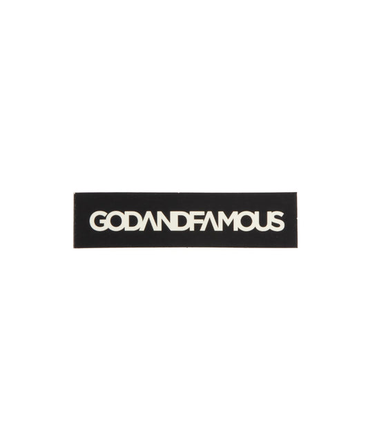 God & Famous Box Logo Sticker (3 in.)