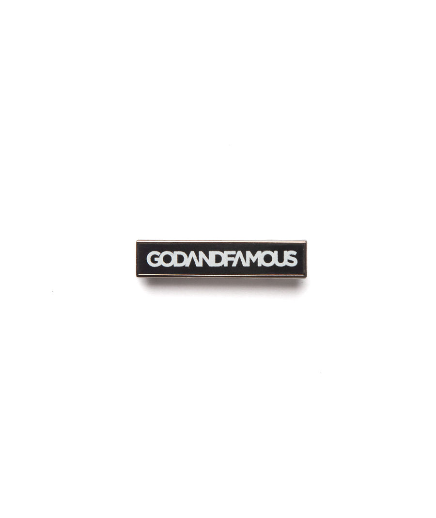 God & Famous Box Logo Enamel Pin