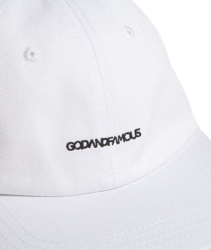 God & Famous Team 6-Panel Hat - White