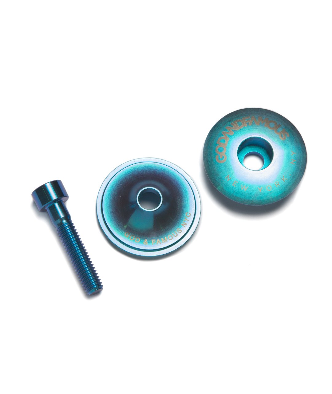 God & Famous Team Titanium Top Cap - Turquoise