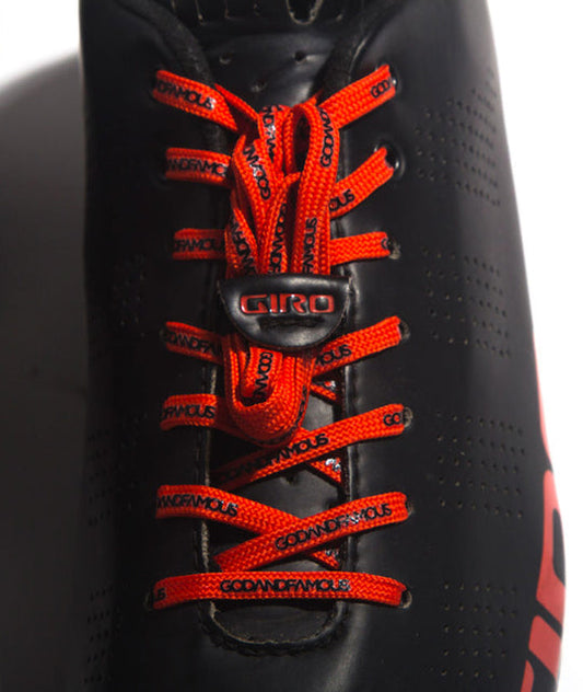 God & Famous Team Lace (52 in.) - Hi-Vis Orange/Red