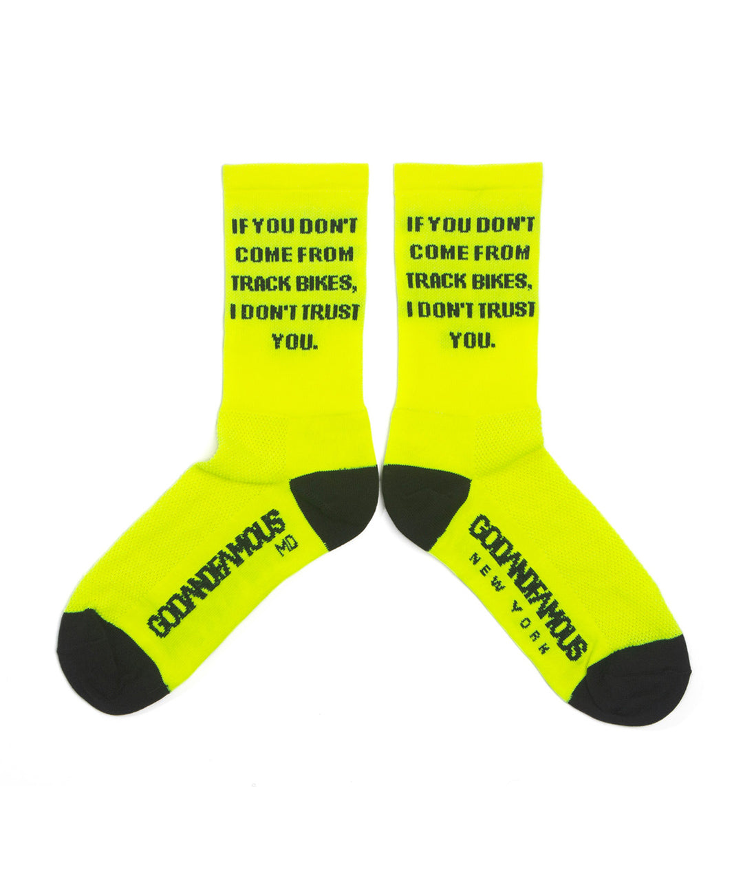 God & Famous Trust Socks - Hi-Vis Yellow